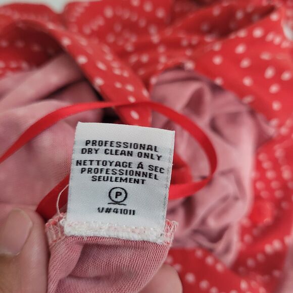 Diane Von Furstenberg XS,S Romper Celeste Silk polka dot stretch waist belt - Picture 9 of 12